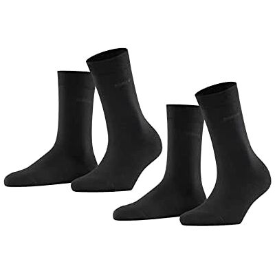 Esprit Basic Easy 2-Pack W So cotone tinta unita confezione di 2 paia, Calzini Donna, Nero Black 3000, 39-42 Esprit Basic Easy 2-Pack W So cotone tinta unita confezione di 2 paia, Calzini Donna, Nero Black 3000, 39-42