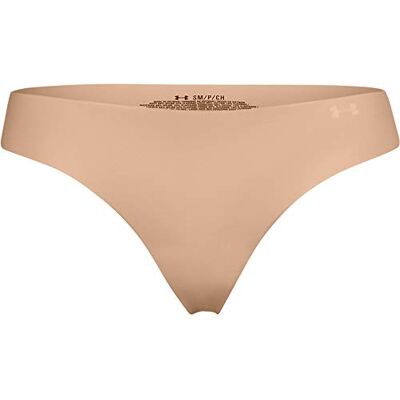 Under Armour Confezione da 3 Perizomi da Donna Pure Stretch – Invisibili, Senza Cuciture, Non Lascia segni, Ultraleggeri, Comfort Tutto Il Giorno Under Armour Confezione da 3 Perizomi da Donna Pure Stretch – Invisibili, Senza Cuciture, Non Lascia segni, Ultraleggeri, Comfort Tutto Il Giorno