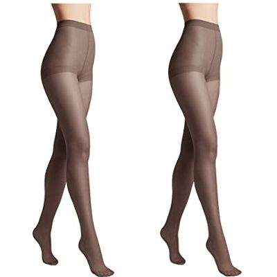 Conte elegant SOLO 20 DEN Set di 2 Collant da Donna Semiopachi, Resistenti Collant da Donna Sottili con Slip Marcati Calze Lisce Taglia 6 Grafite Conte elegant SOLO 20 DEN Set di 2 Collant da Donna Semiopachi, Resistenti Collant da Donna Sottili con Slip Marcati Calze Lisce Taglia 6 Grafite