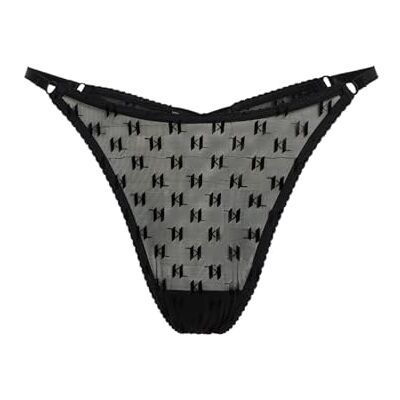 Lagerfeld Donne Monogram Mesh Thong Black M Lagerfeld Donne Monogram Mesh Thong Black M