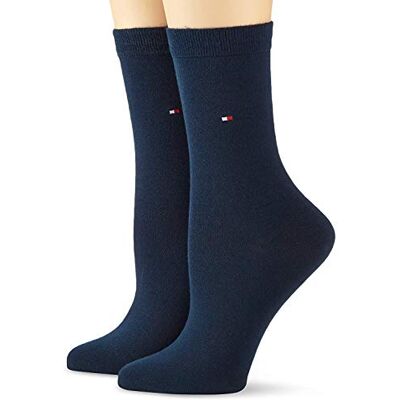 Tommy Hilfiger Classic, Calzini Donna, Navy 137, 35-38 (Pacco da 2) Tommy Hilfiger Classic, Calzini Donna, Navy 137, 35-38 (Pacco da 2)