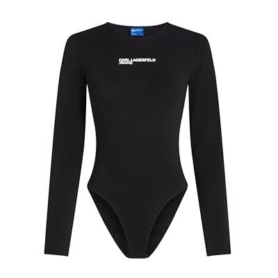 Lagerfeld Donna Bodysuit Crew Neck Black XS Lagerfeld Donna Bodysuit Crew Neck Black XS