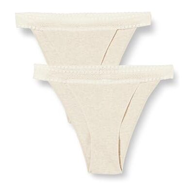 Sloggi Donna Go Ribbed R Tanga C2P, Grey Combination, M Sloggi Donna Go Ribbed R Tanga C2P, Grey Combination, M