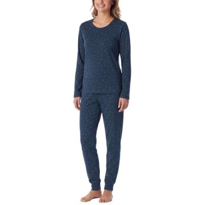 Schiesser Damen Schlafanzug Lang mit Bündchen Baumwolle Nightwear Set di Pigiama Donna (Pacco da 1) Schiesser Damen Schlafanzug Lang mit Bündchen Baumwolle Nightwear Set di Pigiama Donna (Pacco da 1)