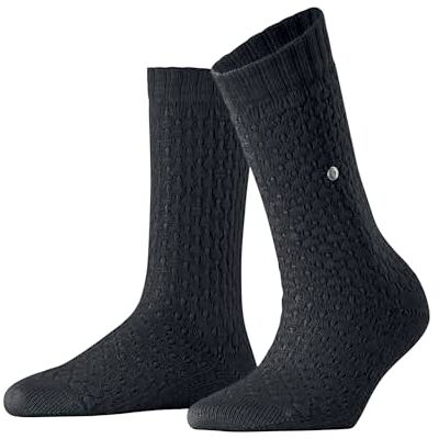 Burlington Orkney W So cotone lana tinta unita 1 paio, Calzini Donna, Blu Dark Navy 6375, 36-41 Burlington Orkney W So cotone lana tinta unita 1 paio, Calzini Donna, Blu Dark Navy 6375, 36-41