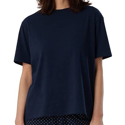 Schiesser Mix + Maglietta da Notte Relax Parte Superiore del Pigiama, Oscurante, Blu Scuro_, 50 Donna Schiesser Mix + Maglietta da Notte Relax Parte Superiore del Pigiama, Oscurante, Blu Scuro_, 50 Donna