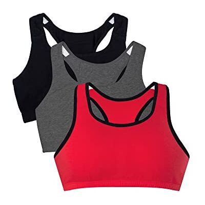 Fruit of the Loom Reggiseno Sportivo in Cotone con Spalline Sottili, Confezione da 3 Pezzi, Colori alla Moda Reggiseno Sportivo Donna (Pacco da 3) Fruit of the Loom Reggiseno Sportivo in Cotone con Spalline Sottili, Confezione da 3 Pezzi, Colori alla Moda Reggiseno Sportivo Donna (Pacco da 3)