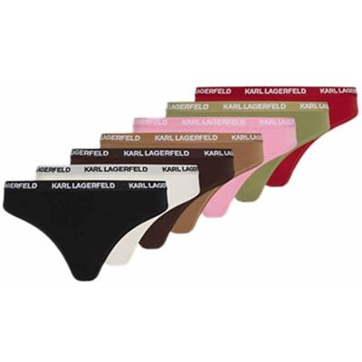 Lagerfeld Donna Logo Thong Multiband (7 Pack) Multibanda/W M Lagerfeld Donna Logo Thong Multiband (7 Pack) Multibanda/W M