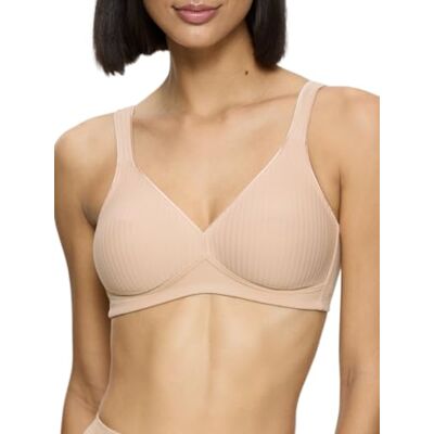 Triumph Donna Modern Soft+Cotton N, Wireless Bra, NEUTRAL BEIGE, 5B Triumph Donna Modern Soft+Cotton N, Wireless Bra, NEUTRAL BEIGE, 5B