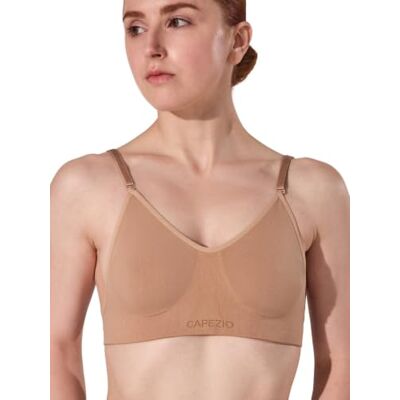 Capezio Seamless Clear Back Bra Reggiseno Donna (Pacco da 0) Capezio Seamless Clear Back Bra Reggiseno Donna (Pacco da 0)