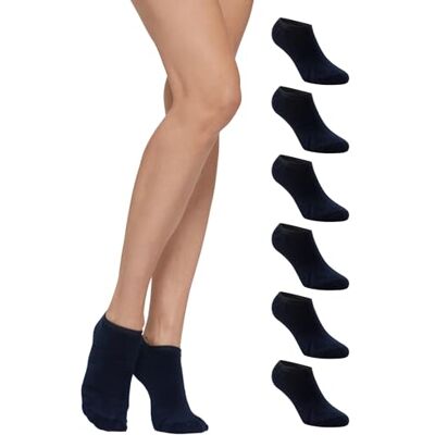 POMPEA 6 Paia Calzini Donna in Caldo Cotone, Calze Corte alla Caviglia con Punta e Tallone Rinforzati POMPEA 6 Paia Calzini Donna in Caldo Cotone, Calze Corte alla Caviglia con Punta e Tallone Rinforzati
