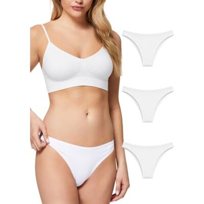 POMPEA Pack 3 Pezzi Slip Vita Bassa in Microfibra Bianco POMPEA Pack 3 Pezzi Slip Vita Bassa in Microfibra Bianco