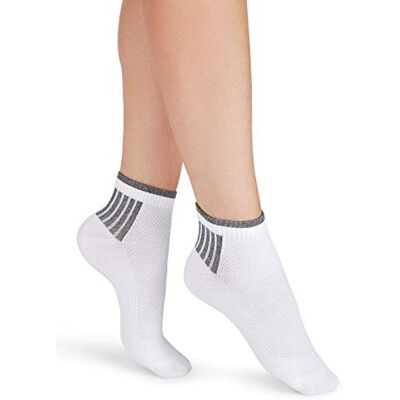 Golden Lady Calzino Play 3 paia Calzini sportivi, Donna, Bianco (Bianco 098A), One Size (Taglia produttore:Unica) Golden Lady Calzino Play 3 paia Calzini sportivi, Donna, Bianco (Bianco 098A), One Size (Taglia produttore:Unica)