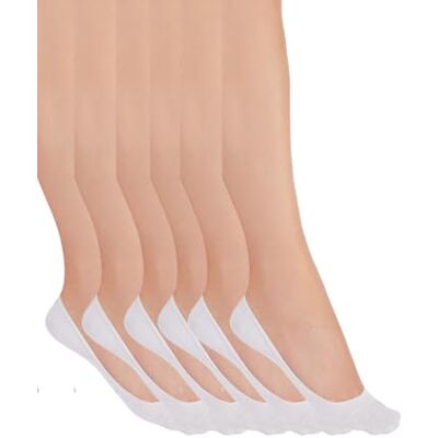 Golden Lady Salvapiede ballerina 6 paia Calzini con paratallone antiscivolo, Donna, Bianco (Bianco 098A), 39/42 (Taglia produttore:39/42) Golden Lady Salvapiede ballerina 6 paia Calzini con paratallone antiscivolo, Donna, Bianco (Bianco 098A), 39/42 (Taglia produttore:39/42)
