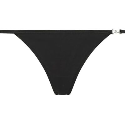 Lagerfeld Donne Signature High Leg Thong Nero S Lagerfeld Donne Signature High Leg Thong Nero S