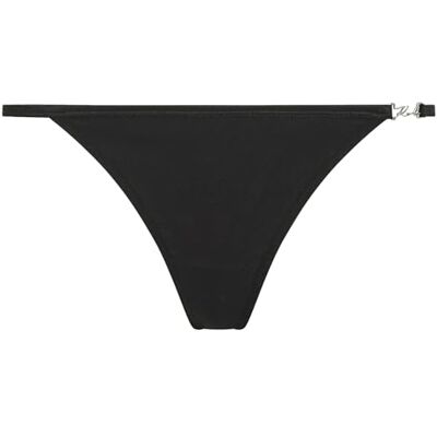 Lagerfeld Donne Signature High Leg Thong Black XS Lagerfeld Donne Signature High Leg Thong Black XS