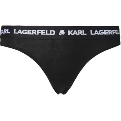 Lagerfeld Donna Logo Thong Nero M Lagerfeld Donna Logo Thong Nero M