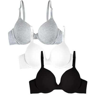 Fruit of the Loom Smooth Cotton T-Shirt Bra Ultra-Soft, Flexible, And Invisible Under Tees Reggiseno a t-Shirt Donna (Pacco da 1) Fruit of the Loom Smooth Cotton T-Shirt Bra Ultra-Soft, Flexible, And Invisible Under Tees Reggiseno a t-Shirt Donna (Pacco da 1)