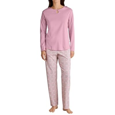 Calida Sweet Dreams Pigiama Lungo da Donna, 100% Cotone, con Elastico in Vita, Cherry Blossom, 48-50 Calida Sweet Dreams Pigiama Lungo da Donna, 100% Cotone, con Elastico in Vita, Cherry Blossom, 48-50