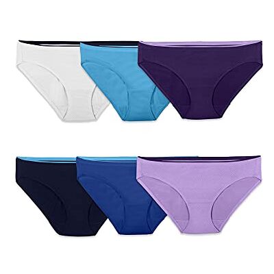 Fruit of the Loom Breathable Panties (Regular & Plus Size) Intimo in Stile Bikini Donna Fruit of the Loom Breathable Panties (Regular & Plus Size) Intimo in Stile Bikini Donna