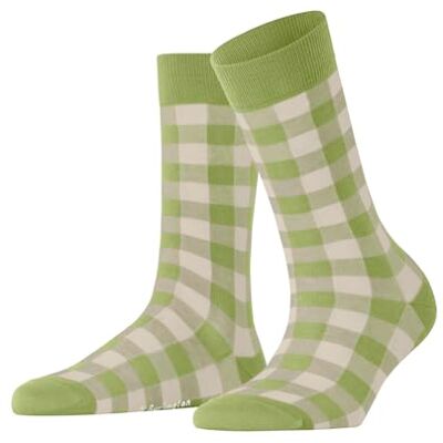 Burlington Vichy W So cotone fantasia 1 paire, Calzini Donna, Verde Bamboo 7650, 36-41 Burlington Vichy W So cotone fantasia 1 paire, Calzini Donna, Verde Bamboo 7650, 36-41