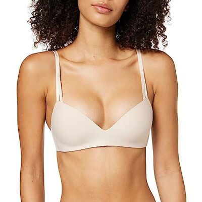 Calvin Klein Donna Reggiseno a Mezza Coppa Lift Elasticizzato, Beige (Beechwood), 5B Calvin Klein Donna Reggiseno a Mezza Coppa Lift Elasticizzato, Beige (Beechwood), 5B