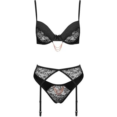 COTTELLI Lingerie Reggiseno a catena, colore: Nero 75B/S COTTELLI Lingerie Reggiseno a catena, colore: Nero 75B/S