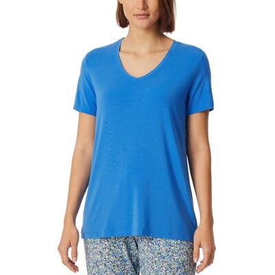 Schiesser Damen Schlafshirt Kurz-Mix + Relax Parte Superiore del Pigiama, Aquarium_, 46 Donna Schiesser Damen Schlafshirt Kurz-Mix + Relax Parte Superiore del Pigiama, Aquarium_, 46 Donna