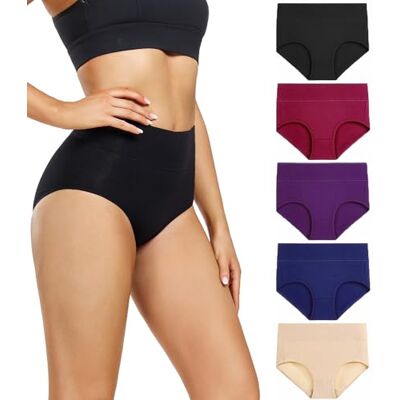 wirarpa Mutande Donna Culotte Vita Alta Slip Cotone Mutantina Elastiche Pantaloncini Post Parto Pacco da 5 Taglia S wirarpa Mutande Donna Culotte Vita Alta Slip Cotone Mutantina Elastiche Pantaloncini Post Parto Pacco da 5 Taglia S