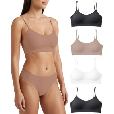 Risalti Reggiseno Senza Ferretto Spalla Stretta 3 pz Bralette Donna Senza Cuciture ed Etichette, Reggiseno Donna in Microfibra Elasticizzata, Brassiere, Top Morbido, Intimo Made in Italy Risalti Reggiseno Senza Ferretto Spalla Stretta 3 pz Bralette Donna Senza Cuciture ed Etichette, Reggiseno Donna in Microfibra Elasticizzata, Brassiere, Top Morbido, Intimo Made in Italy