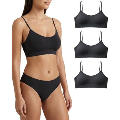 Risalti Reggiseno Senza Ferretto Spalla Stretta 3 pz Bralette Donna Senza Cuciture ed Etichette, Reggiseno Donna in Microfibra Elasticizzata, Brassiere, Top Morbido, Intimo Made in Italy Risalti Reggiseno Senza Ferretto Spalla Stretta 3 pz Bralette Donna Senza Cuciture ed Etichette, Reggiseno Donna in Microfibra Elasticizzata, Brassiere, Top Morbido, Intimo Made in Italy
