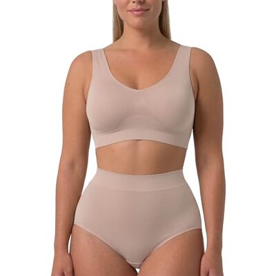 Risalti Reggiseno Senza Ferretto Modellante Reggiseno Contenitivo Donna Senza Cuciture, Microfibra Elasticizzata, Spalla Larga, Brassiere Donna Comoda, Intimo Seamless Made in Italy Risalti Reggiseno Senza Ferretto Modellante Reggiseno Contenitivo Donna Senza Cuciture, Microfibra Elasticizzata, Spalla Larga, Brassiere Donna Comoda, Intimo Seamless Made in Italy