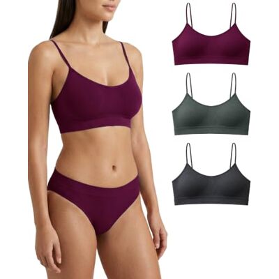 Risalti Reggiseno Senza Ferretto Spalla Stretta 3 pz Bralette Donna Senza Cuciture ed Etichette, Reggiseno Donna in Microfibra Elasticizzata, Brassiere, Top Morbido, Intimo Made in Italy Risalti Reggiseno Senza Ferretto Spalla Stretta 3 pz Bralette Donna Senza Cuciture ed Etichette, Reggiseno Donna in Microfibra Elasticizzata, Brassiere, Top Morbido, Intimo Made in Italy