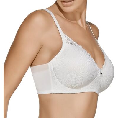 Selene , Reggiseno Donna in Pizzo Floreale con Leggera Imbottitura, Senza Ferretto, Collezione , Colore Avorio, Taglia 5C Selene , Reggiseno Donna in Pizzo Floreale con Leggera Imbottitura, Senza Ferretto, Collezione , Colore Avorio, Taglia 5C