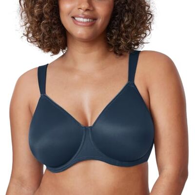 DELIMIRA Donna Reggiseno Minimizer Taglie Forti con Ferretto, Senza Imbottitura, Copertura Completa DELIMIRA Donna Reggiseno Minimizer Taglie Forti con Ferretto, Senza Imbottitura, Copertura Completa
