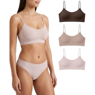 Risalti Reggiseno Senza Ferretto Spalla Stretta 3 pz Bralette Donna Senza Cuciture ed Etichette, Reggiseno Donna in Microfibra Elasticizzata, Brassiere, Top Morbido, Intimo Made in Italy Risalti Reggiseno Senza Ferretto Spalla Stretta 3 pz Bralette Donna Senza Cuciture ed Etichette, Reggiseno Donna in Microfibra Elasticizzata, Brassiere, Top Morbido, Intimo Made in Italy