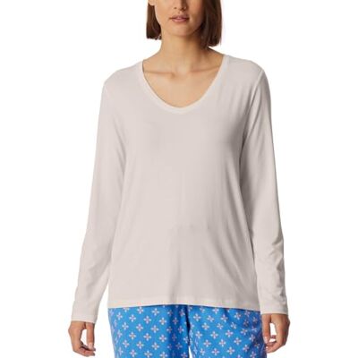 Schiesser Damen Schlafshirt Langarm Modal-Mix + Relax Parte Superiore del Pigiama, Bianco_, 36 Donna Schiesser Damen Schlafshirt Langarm Modal-Mix + Relax Parte Superiore del Pigiama, Bianco_, 36 Donna