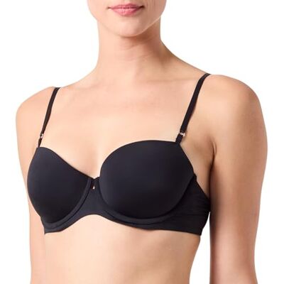 Calvin Klein Donna Reggiseno a Balconcino Lift con Ferretto, Nero (Black), 3B Calvin Klein Donna Reggiseno a Balconcino Lift con Ferretto, Nero (Black), 3B