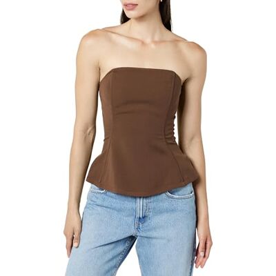 The Drop Top da Donna, Alejandra, a Corsetto, Senza Spalline, Chicco di Caffè, M The Drop Top da Donna, Alejandra, a Corsetto, Senza Spalline, Chicco di Caffè, M