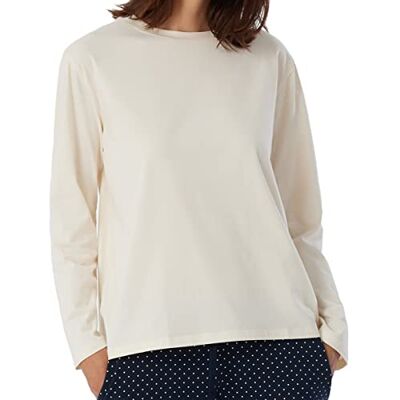 Schiesser Maglietta a Maniche Lunghe in Cotone – Mix + Relax Parte Superiore del Pigiama, Oscurante, Crema_, 44 Donna Schiesser Maglietta a Maniche Lunghe in Cotone – Mix + Relax Parte Superiore del Pigiama, Oscurante, Crema_, 44 Donna