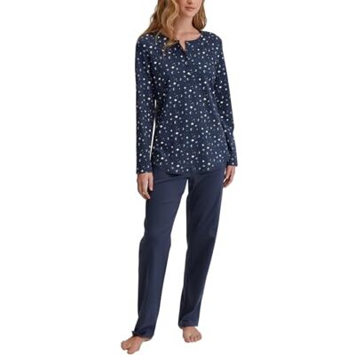 Calida Midnight Dreams Set di Pigiama, Peacoat Blue, 36-38 Donna Calida Midnight Dreams Set di Pigiama, Peacoat Blue, 36-38 Donna
