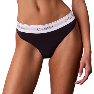 Calvin Klein Donna Perizoma Thong Elasticizzato, Nero (Speakeasy), 3XL Calvin Klein Donna Perizoma Thong Elasticizzato, Nero (Speakeasy), 3XL