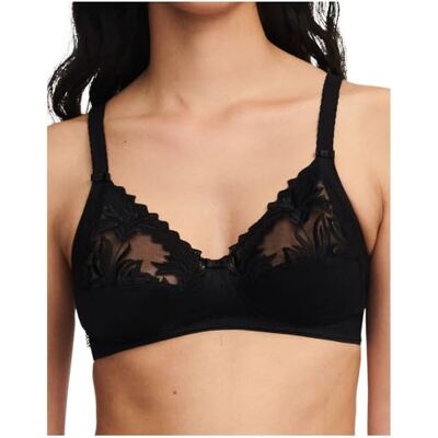 Chantelle Amazone, Reggiseno con Ferretto Coprente, Intimo Donna, Schwarz, 6E Chantelle Amazone, Reggiseno con Ferretto Coprente, Intimo Donna, Schwarz, 6E