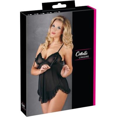 COTTELLI Collezione 2X-Large Set Babydoll Ruffle COTTELLI Collezione 2X-Large Set Babydoll Ruffle