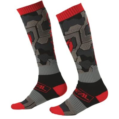 O'NEAL Calzino da uomo, taglia unica, colore: Nero/Rosso O'NEAL Calzino da uomo, taglia unica, colore: Nero/Rosso