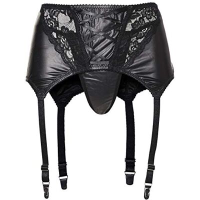 COTTELLI Collection Plus Straps Cintura e Slip Straps, Nero, Taglia XL Nero COTTELLI Collection Plus Straps Cintura e Slip Straps, Nero, Taglia XL Nero
