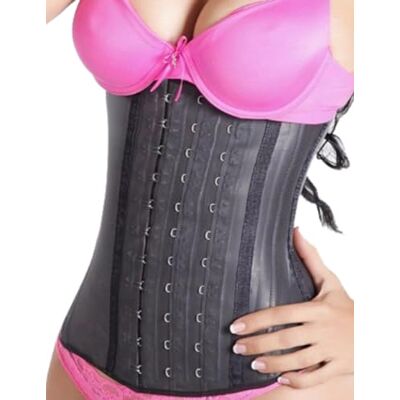 LadySlim by NuvoFit Latex Waist Trainer Moderna Corpetto in Vita con Chiusura a Gancio e Occhiello Donna LadySlim by NuvoFit Latex Waist Trainer Moderna Corpetto in Vita con Chiusura a Gancio e Occhiello Donna