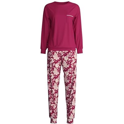 Calida Pigiama da Donna con Polsini, Rosa Dahlia, 36-38 Calida Pigiama da Donna con Polsini, Rosa Dahlia, 36-38
