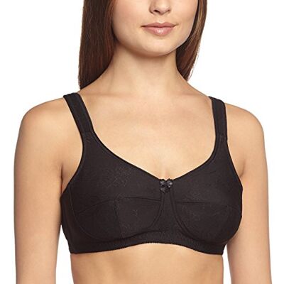 Sassa Soft-BH Jacquard, Reggiseno da donna, Schwarz 00500, Taglia produttore: 120C Sassa Soft-BH Jacquard, Reggiseno da donna, Schwarz 00500, Taglia produttore: 120C