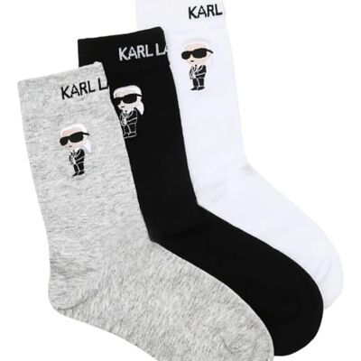 Lagerfeld Donna K/Ikon Sock (3 Pack)K Black/White/Grey 35-38 Lagerfeld Donna K/Ikon Sock (3 Pack)K Black/White/Grey 35-38